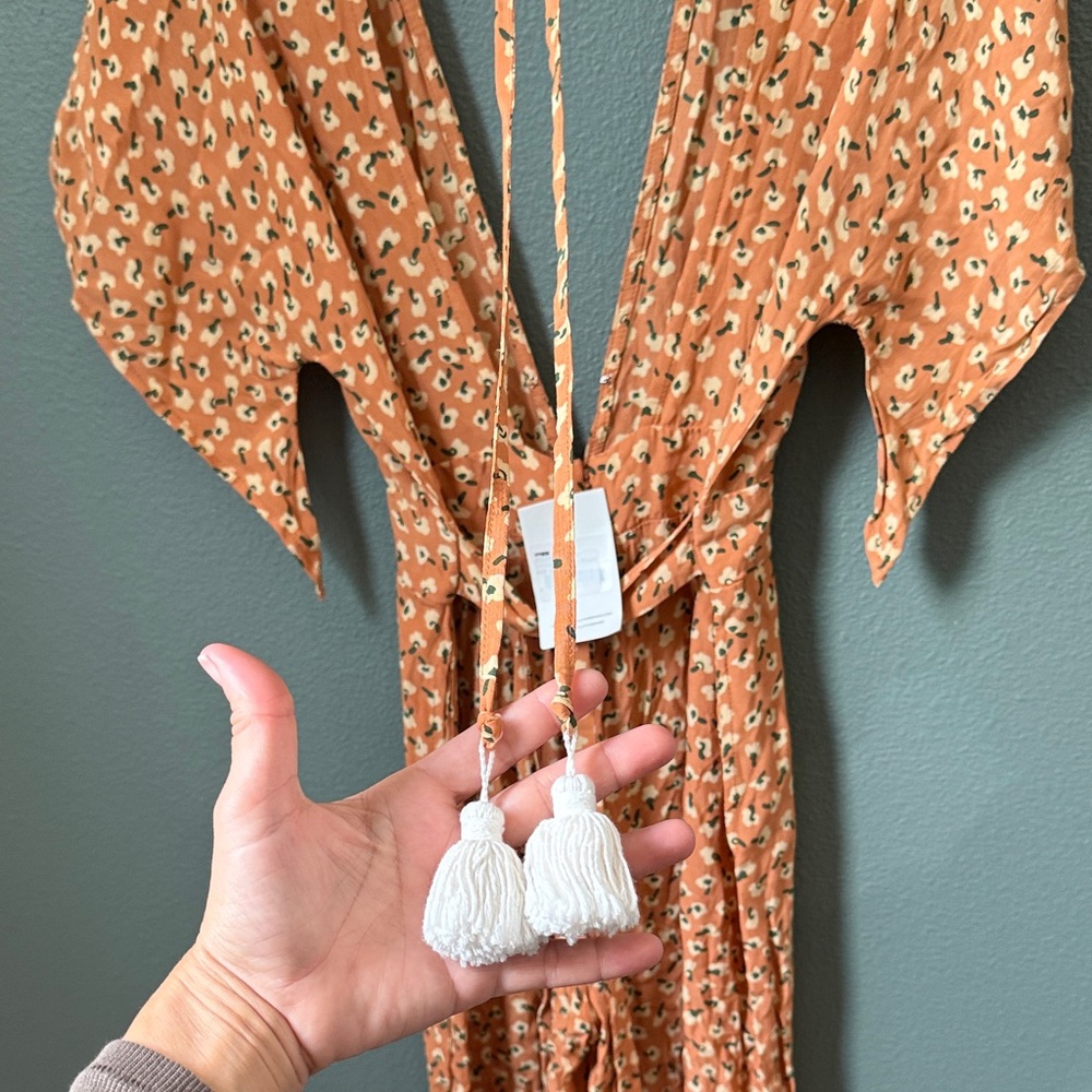 NWT Faithfull the Brand Women's Cedric Floral Jumpsuit Sz 4 Vintage Bloom *flaw - Picture 5 of 11